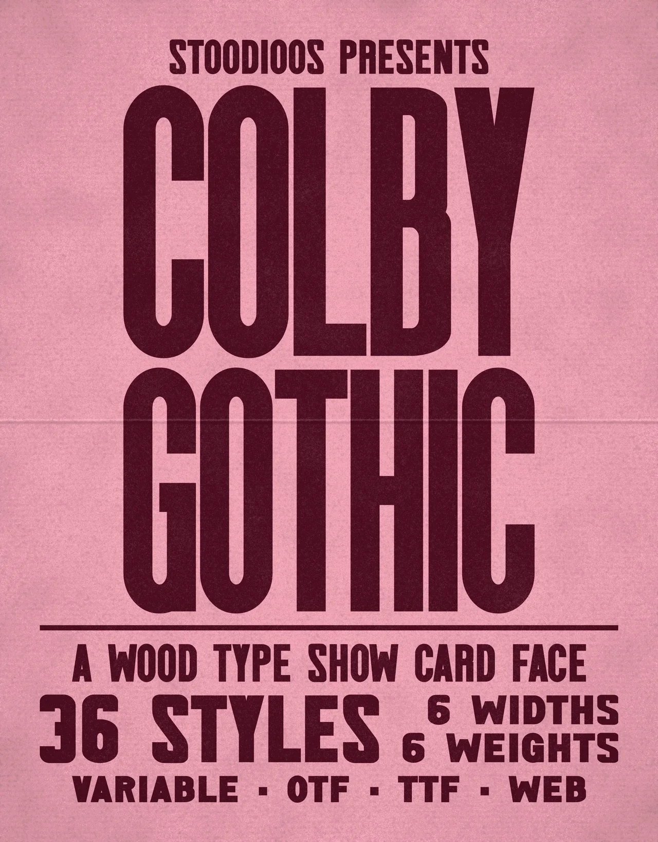 Colby Gothic specimen